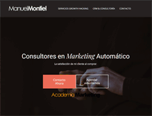 Tablet Screenshot of manuelmontiel.com